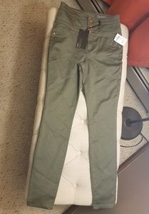 Charlotte Russe Olive High Waisted Pants